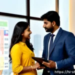 증권투자상담사와 투자 컨설팅 트렌드 - Photorealistic modern investment consulting office in Mumbai, an Indian financial advisor in profess...